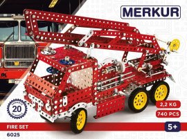 Merkur Stavebnica fire set 740 dielikov