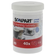 Scanpart Čistiace tablety na kávovary, 2-fázové 40ks - cena, srovnání