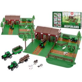 Ikonka Farmárska ohrádka so zvieratami traktor Jasperland