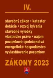 Zákony IV 2023 - stavebné zákony a predpisy