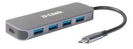 D-Link USB-C to 4-Port DUB-2340
