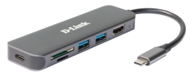 D-Link 6-in-1 USB-C Hub DUB-2327