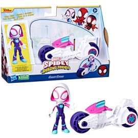 Hasbro Spider-Man and His Amazing Friends Spider-Gwen - Motorka a figúrka, 10cm