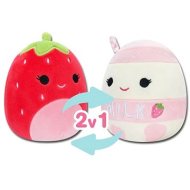 Squishmallows 2v1 jahoda Scarlet a jahodové mlieko Amelie - cena, srovnání