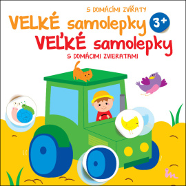 Velké samolepky s domácími zvířaty Traktor