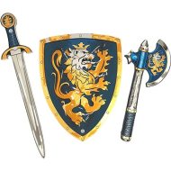 Liontouch Rytiersky set, modrý - Meč, štít, sekera - cena, srovnání
