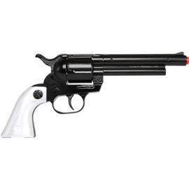 Alltoys Kovbojský revolver kovový čierny 12 rán