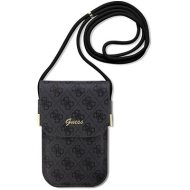 Guess Guess PU 4G Metal Logo Script Phone Bag Black - cena, srovnání