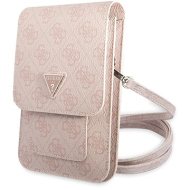 Guess PU 4G Triangle Logo Phone Bag Pink - cena, srovnání