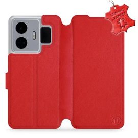 Mobiwear kožené flip pre Realme GT3 – Červené