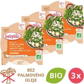 Babybio Zemiaky a fazuľky s morčacími plátkami 3x230g