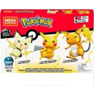 Mattel Games Mega Construx Pokémon: TRIO (Pichu, Pikachu, Raichu) - cena, srovnání