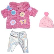 Zapf Creation BABY born Súprava s ružovým kožúškom 43cm - cena, srovnání