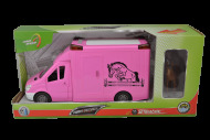 Sparkys CITY SERVICE CAR - 1:14 Transport koní - ružový - cena, srovnání