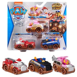 Spinmaster Paw Patrol kovové autíčka trojbalenie