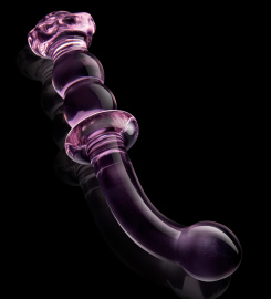 Dream Toys Glaze Glass Rosebud G-Spot Dildo