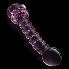 Dream Toys Glaze Glass Rosebud Spiral G-Spot Dildo