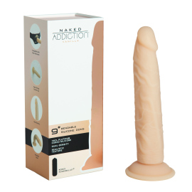 Naked Addiction Silicone Bendable Dual Density Dildo 22.8cm