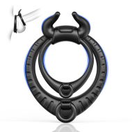 Paloqueth Bull Shape Dual Soft Silicone Erection Ring - cena, srovnání