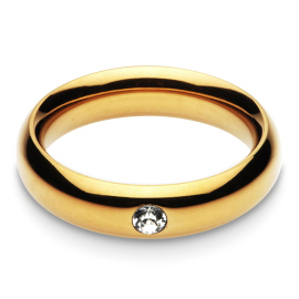 Black Label Jewelled Golden Donut Cockring 55mm