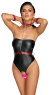 Cottelli Bondage Strapless Crotchless String Body - cena, srovnání