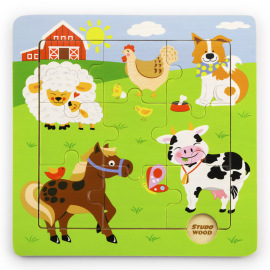 Sparkys BABU - Puzzle zvieratká z farmy
