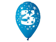 Smart Balloons Balónik nafukovací - sada 5ks ČÍSLO "3" - cena, srovnání