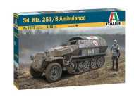 Italeri Model Kit military 7077 - Sd.Kfz. 251/8 Ambulance - cena, srovnání