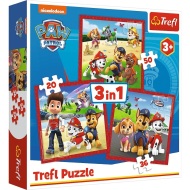 Trefl Puzzle 3v1 - Šťastní psi z Labkovej Patroly - cena, srovnání