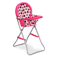 Sparkys Jedálenská stolička - ružová s kolieskami - cena, srovnání