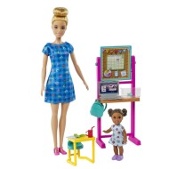 Mattel Barbie povolanie s bábikou - učiteľka v modrých šatách - cena, srovnání