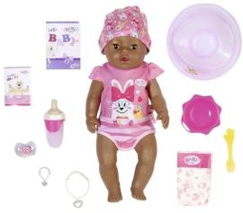 Zapf Creation 835043 BABY born s čarovným cumlíkom, černoška