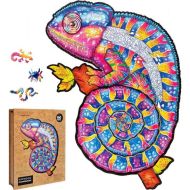 Puzzler Puzzle drevené, farebné - Hypnotický chameleón - cena, srovnání