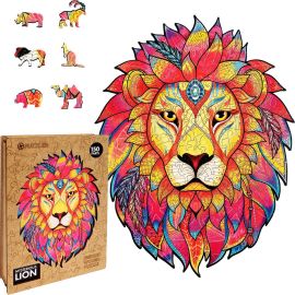 Puzzler Puzzle drevené, farebné - Tajomný lev