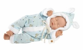 Llorens 63301 LITTLE BABY - spiaca realistická bábika