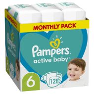 Pampers Active Baby 6 13-18kg 128ks - cena, srovnání
