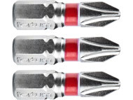 Fortum Bit krížový 3ks, PH 2x25mm, S2 4741202 - cena, srovnání
