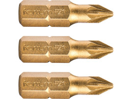 Fortum Bit krížový 3ks, PZ 1x25mm, S2 4741371