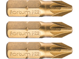 Fortum Bit krížový 3ks, PZ 2x25mm, S2 4741372