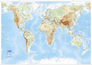 Svět státy a reliéf, nástěnná mapa - cena, srovnání