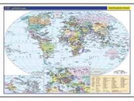 Svět - školní politická nástěnná mapa