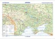 Ukrajina oboustranná nástěnná obecně zeměpisná mapa - cena, srovnání