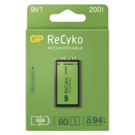 GP ReCyko 9V 200mAh 1ks