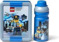 Lego City desiatový set (flaša a box) - modrá