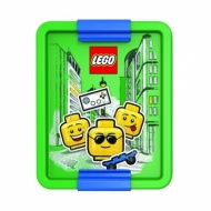 Lego ICONIC Boy box na desiatu - modrá/zelená - cena, srovnání