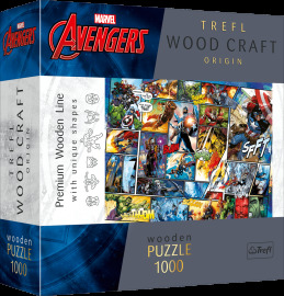 Trefl Drevené puzzle 1000 - Marvel Universe Komiks