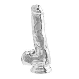 Toy Joy Get Real Clear Dildo with Balls 6 Inch