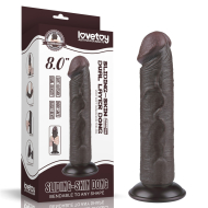 Lovetoy Sliding Skin Dual Layer Dong 8" - cena, srovnání