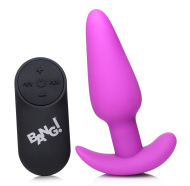 Bang! 21X Silicone Butt Plug with Remote - cena, srovnání