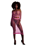Ouch! Glow in the Dark Long Sleeve Crop Top and Long Skirt - cena, srovnání